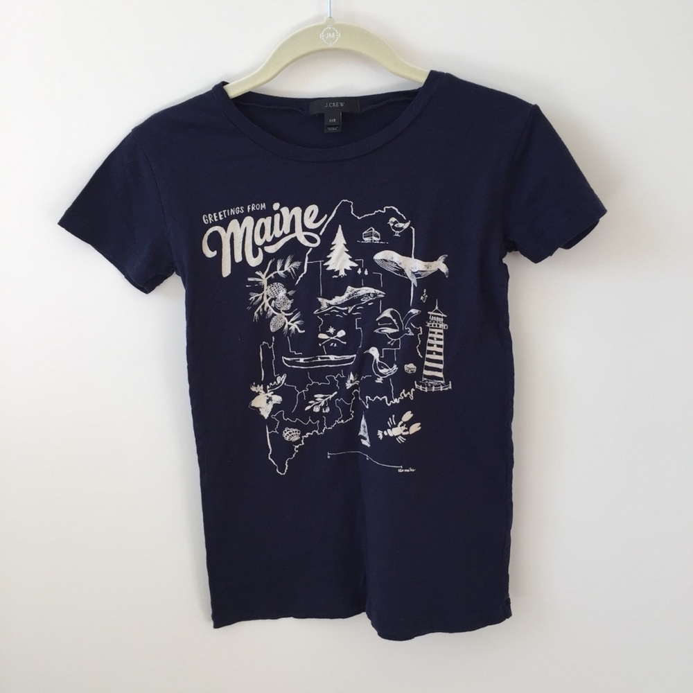 Greetings from Maine J.Crew Tee